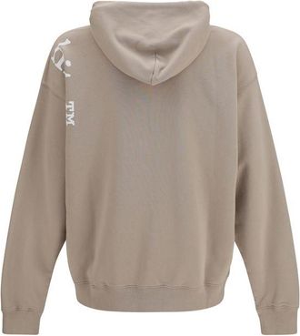 Off-white Vertical Bookish Skate Hoodie - Beige