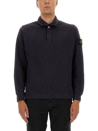 Stone Island Cotton Vanisé Polo Shirt-Uomo