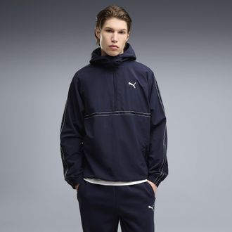 Puma Felpa con zip PUMA Class dal taglio morbido da uomo, Accessori, Blu, XXL