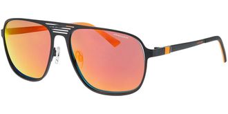Jaguar 37827 Polarized 6100 Mens Sunglasses Black Size 60