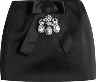 Dolce & Gabbana Duchesse Rok - Dames - Korte rokken - Zwart - M - Leer - Rokken
