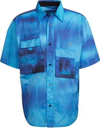 adidas Gradient Pocket Sports Short Sleeve Shirt Blue HD4809