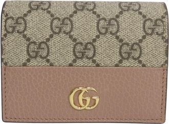 Gucci Beige Dusty Pink Gg Supreme Leather Wallet (Bi-Fold) (Pre-Owned)