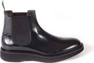 Green George Gepolijste Chelsea Boot - Heren - Chelseaboots - Zwart - 43 EU - Leer - Schoenen