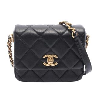 Chanel Pre-owned Matelasse Lamslederen Schoudertas - Dames - Pre-owned - Zwart - Maat: ONE Size Leer