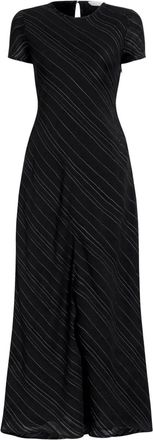 Proenza Schouler Abito lungo a righe - Nero