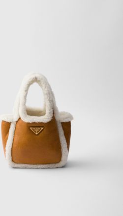 Prada Mini shearling handbag