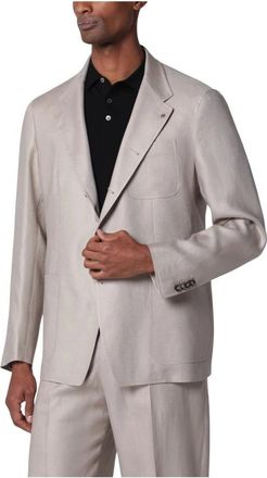 Tagliatore Gtorrent 340021 Jas - Heren - Blazers - Beige - 2XL - Linnen - Jassen