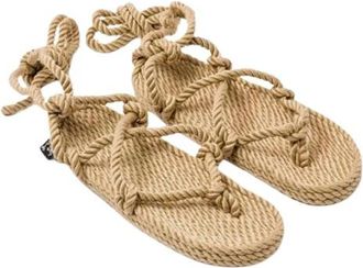 Nomadic State of Mind Platte Sandalen - Dames - Sandalen - Bruin - 36 EU - Schoenen