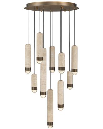 Eurofase Lighting Cambre 10-Light 22In Multi Drop Chandelier