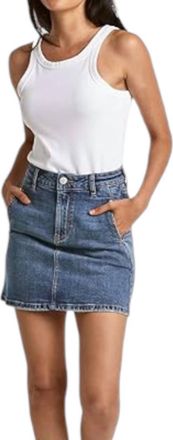 Dear John Denim Quinn Jean Mini Skirt In Arden