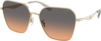 Coach HC7168 CW189 900518 Womens Sunglasses Gold Size 58