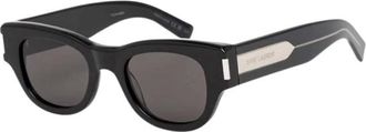 Saint Laurent Cat Eye Zonnebril - Dames - Accessoires - Zwart - Maat: 49 MM