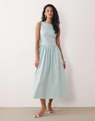 Nobody's Child Eliana - Vestito midi in jersey verde menta