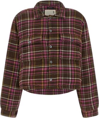 R13 Gewatteerd Cropped Overshirt - Dames - Zomerjassen - Veelkleurig - M - Katoen - Jassen
