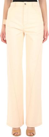 Bottega Veneta Light Pink Straight High Rise Jeans