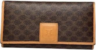 Celine Pre-owned Vintage Leren Portemonnee - Dames - Vintage Accessoires - Bruin - ONE Size - Leer - Vintage