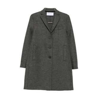 Harris Wharf London Jassen, Dames, Grijs, XS, Wol, Topcoat