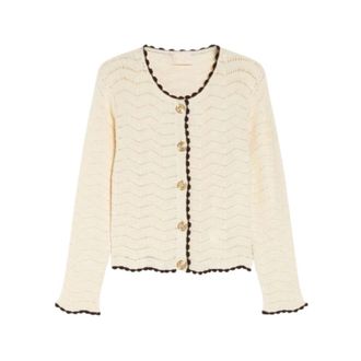 iBlues Cardigans, female, Beige, Size: XL Cardigan Cestino