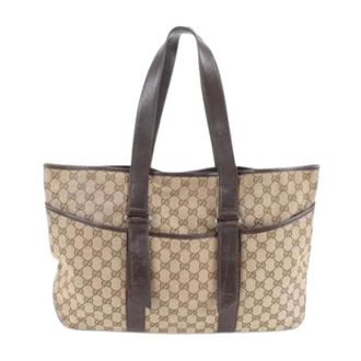 Gucci Pre-owned Tote Bags, male, Brown, Size: ONE SIZE Pre-owned Vintage Tote Bag