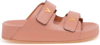 Via Roma 15 Schoenen, Dames, Roze, 38 EU, Leer, Ciabatta
