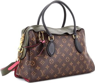 Louis Vuitton Tuileries Handbag Monogram Canvas with Leather satchel - Marrone