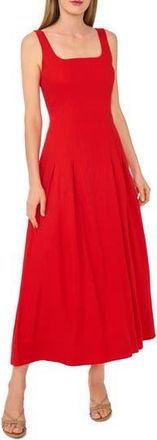 Ted Baker Sleeveless Pleated Midi Dress in Classic Cherry at Nordstrom Rack, Size Large