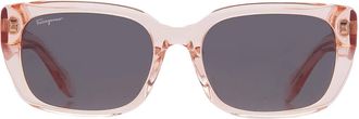 Ferragamo Ferragamo Grey Rectangular Ladies Sunglasses SF1094SLB 685 55
