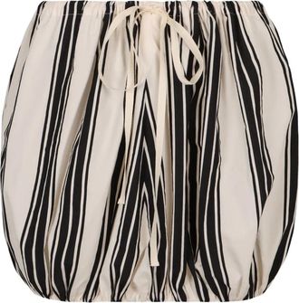 Philosophy di Lorenzo Serafini Minigonna a righe - Bianco