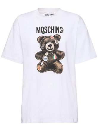 Tシャツ・カットソー MOSCHINO 'Teddy' print T-shirt Black  V07100241 T-shirt Moschino Teddy Bear | Moschino