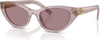 Miu Miu MU A04S Zonnebril - Dames - Zonnebrillen - Roze - 54 MM - Accessoires