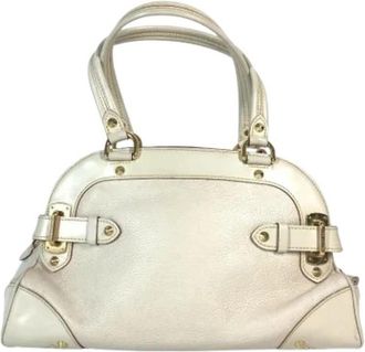 Louis Vuitton Pre-owned Vintage Suhali Leren Handtas - Dames - Vintage Handtas - Wit - ONE Size - Leer - Vintage