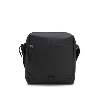 BOSS Reflective-detail reporter bag in faux leather