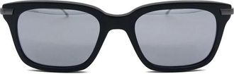 Thom Browne Zwarte zonnebril Ss 24 International Fit - Heren - Zonnebrillen - Zwart - 49 MM - Accessoires