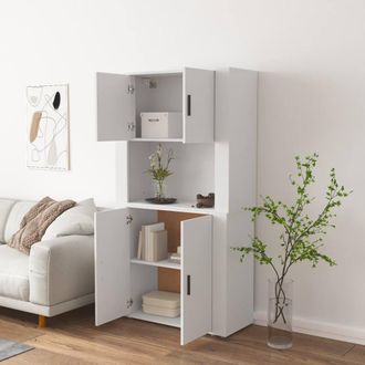 Berkfield Home Highboard White Engineered Wood