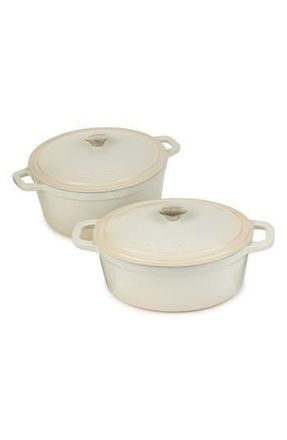 Berghoff Neo 4-Piece Cast Iron Dutch Oven Cookware Set in Meringue at Nordstrom Rack