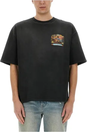 Amiri Hombre, Camisetas, Negro, Talla: S