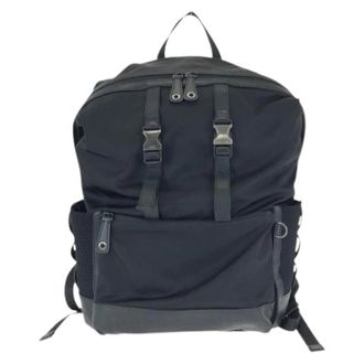 Fendi Pre-owned Backpacks, female, Black, Size: ONE SIZE Pre-owned Zucca Nylon Leather Backpack