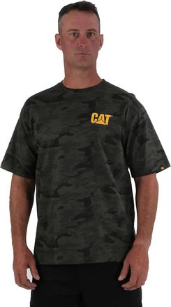 CAT Caterpillar Mens Trademark T-Shirt (Regular and Big & Tall Sizes), Night Camo, Medium