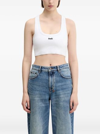 Ksubi logo vest top - Bianco