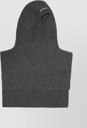 Carven cashmere ribbed hood