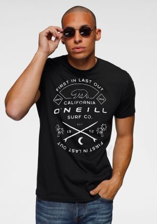 O'Neill T-Shirt ONEILL JACK ONEILL MUIR T-SHIRT, Herren, Gr. S, schwarz (schwarz out), Obermaterial: 100% Baumwolle, Rundhals, Shirts T-Shirt, normale Passfor