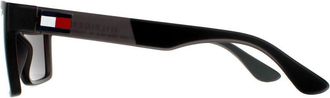 Tommy Hilfiger Rectangle Mens Matte Grey Polarized Sunglasses - One Size