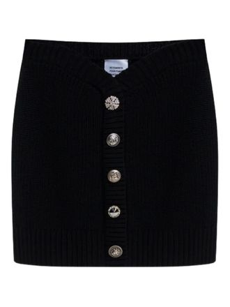 VETEMENTS button mini skirt - Black