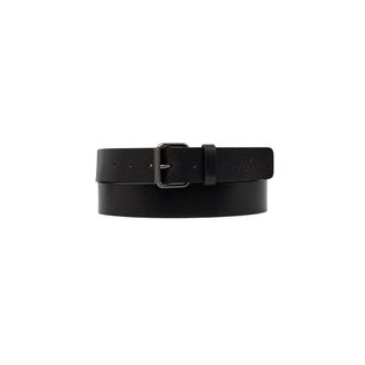 A|X Armani Exchange Leren riem - Heren - Accessoires - Zwart - Maat: 90 CM Leer