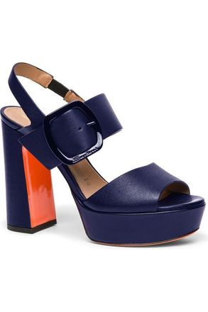 Santoni Womens high-heel sandal in Blue at Nordstrom, Size 6.5