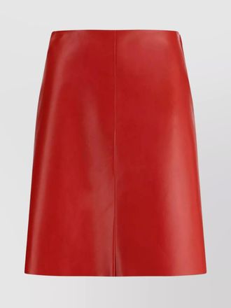 Miu Miu high-waisted nappa leather skirt design
