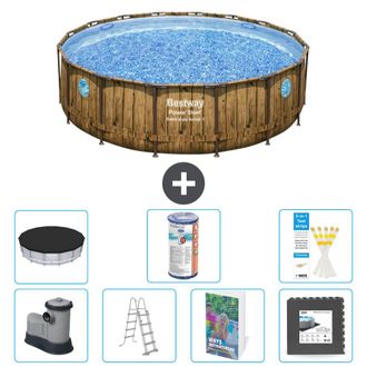 Bestway Piscina Bestway Power Steel Redonda - 488x122 Cm - 8-piezas S563