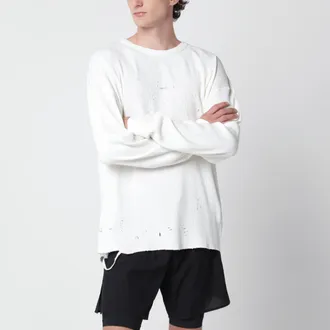 SATISFY T-shirt a maniche lunghe MothTech Waffle Off White