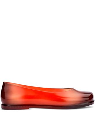 Melissa x Nodaleto Ruby square-toe ballet flats - Red
